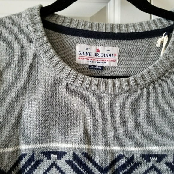 Brand new men sweater, Gray color, size 2X - Picture 2 of 8